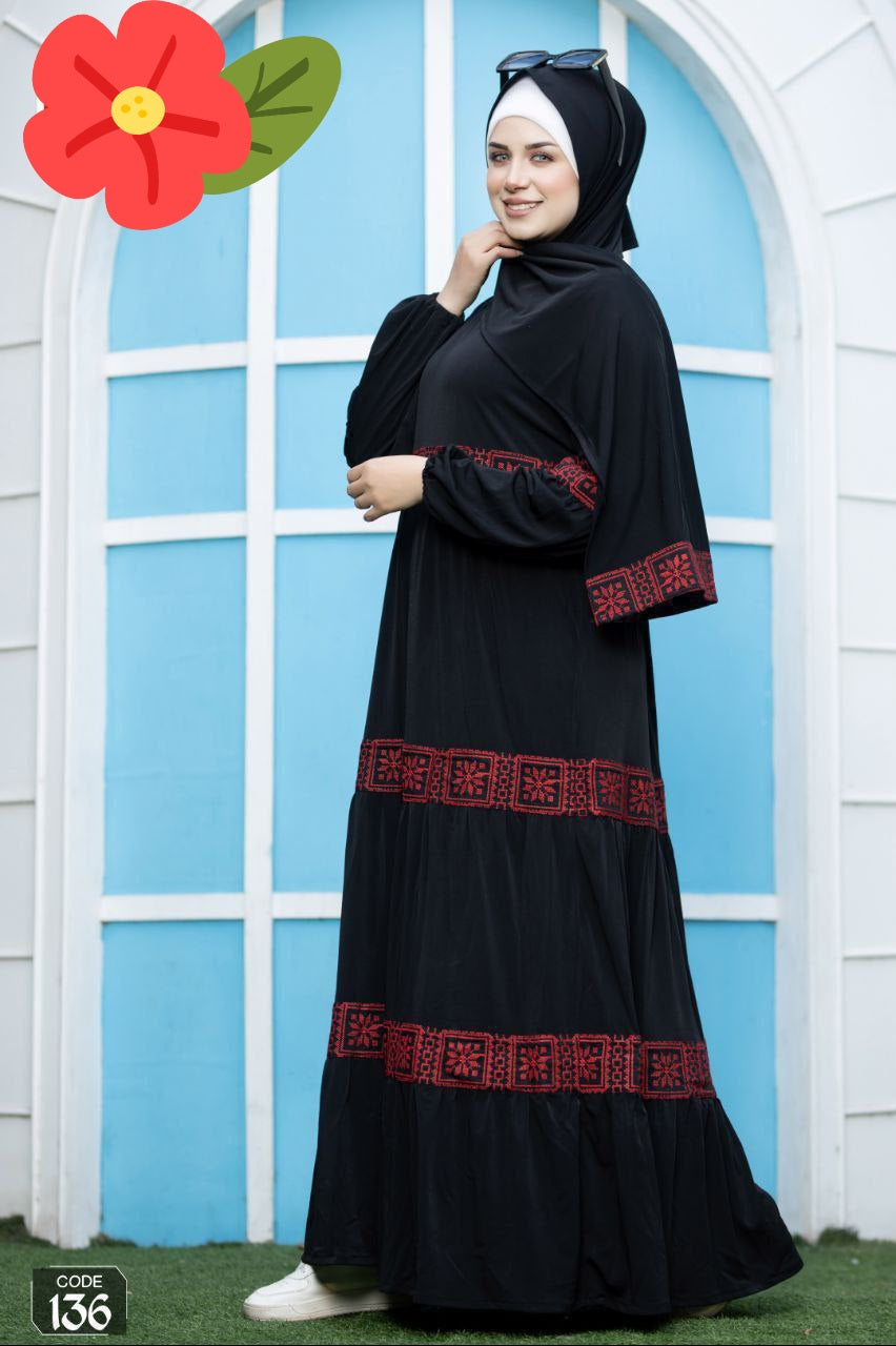 Ruby Elegance Prayer Dress