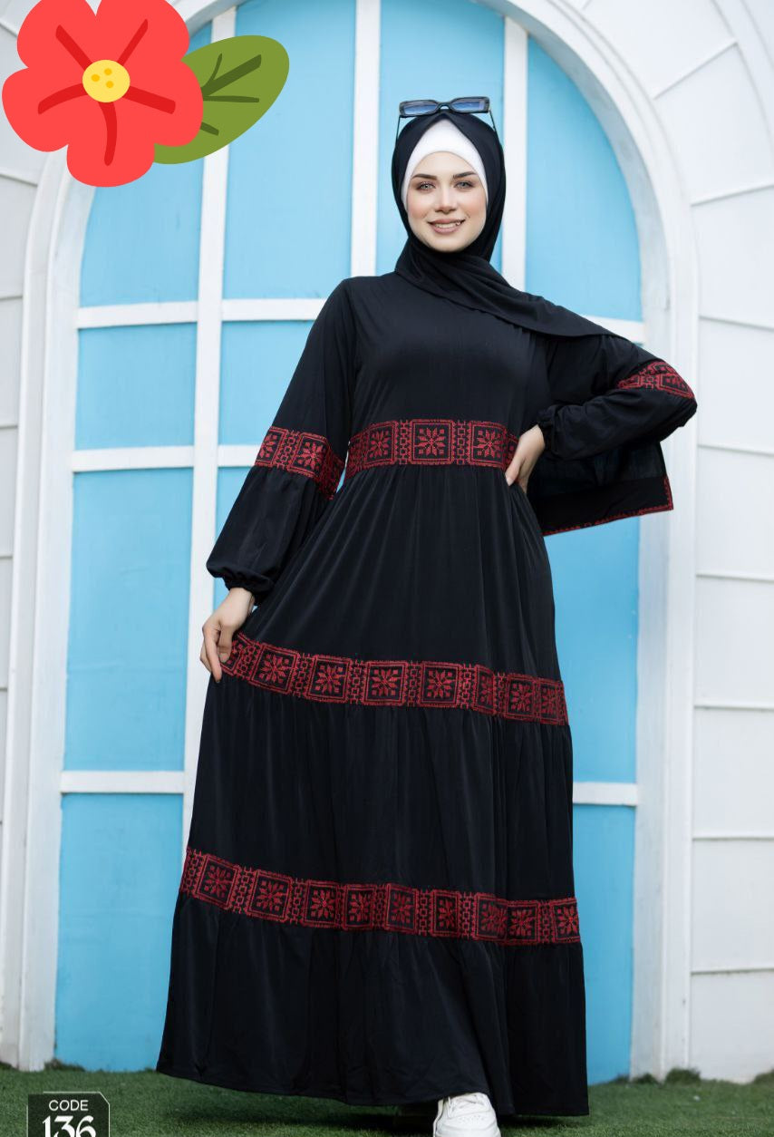 Ruby Elegance Prayer Dress