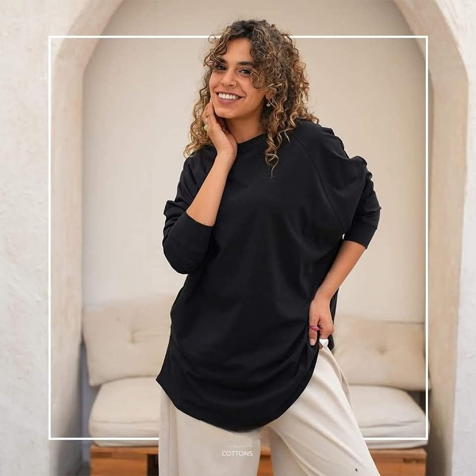 Modest Loose-fitting Cotton Tees