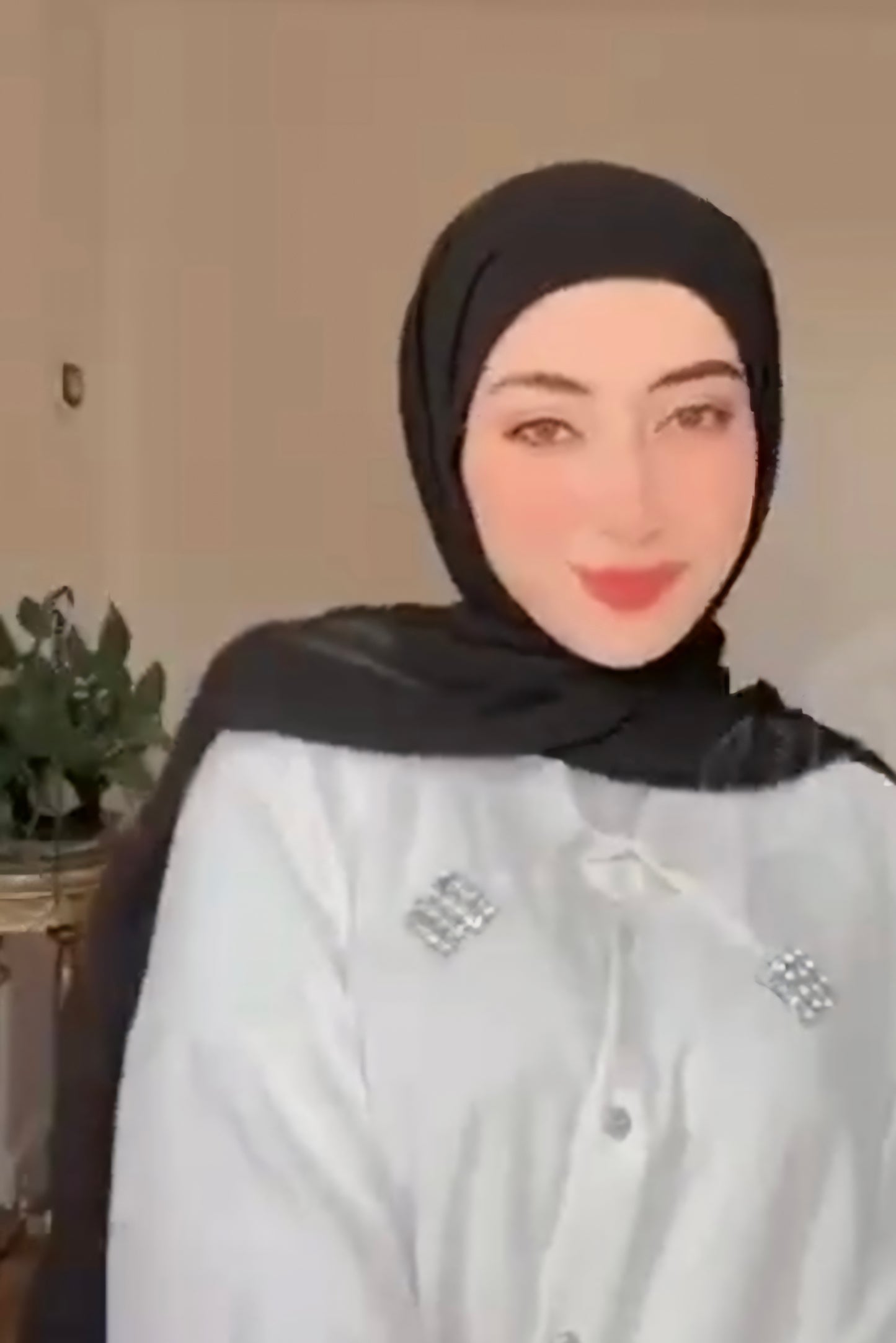 Chiffon Hijab with Attached Head Cap