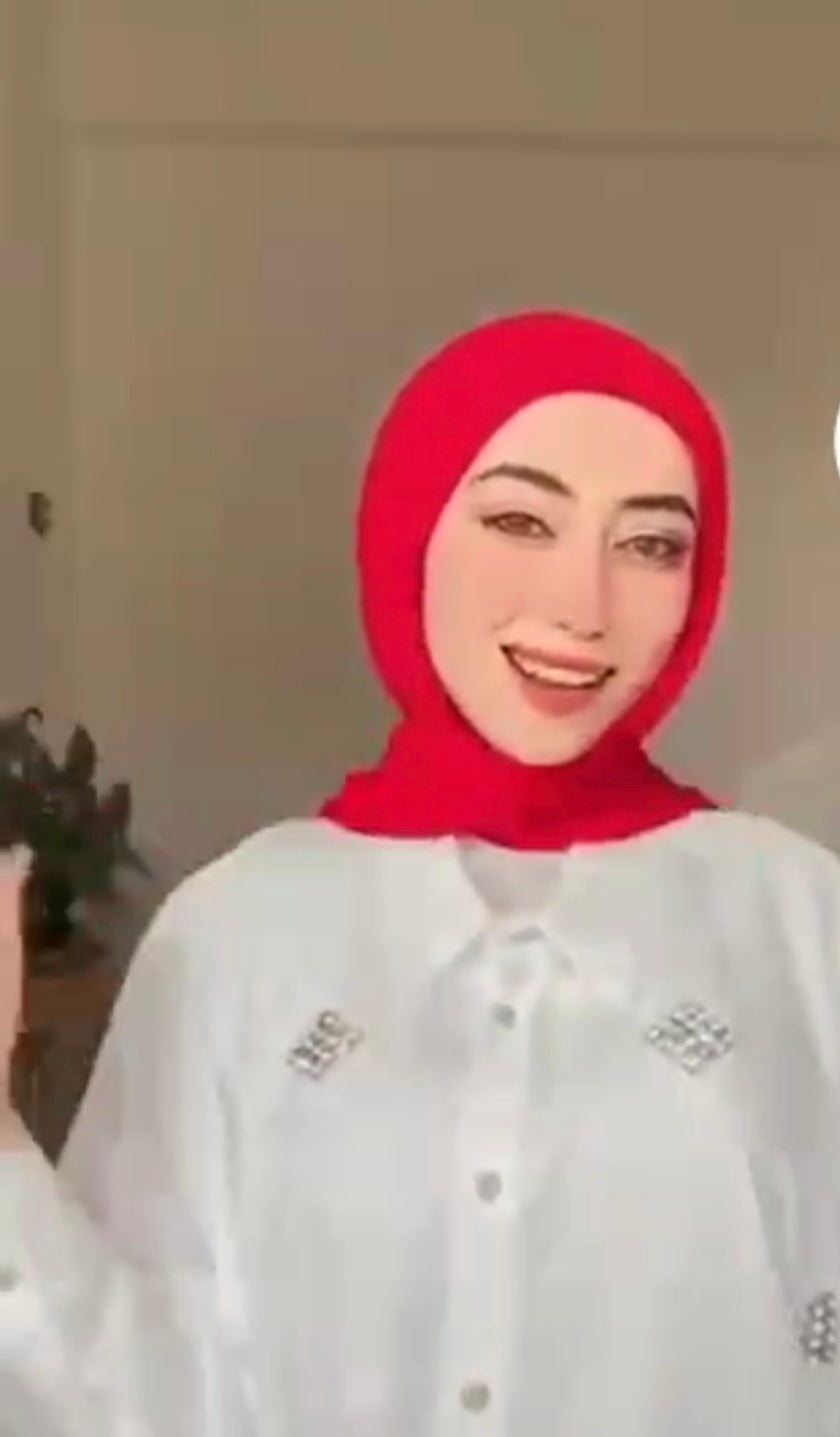 Chiffon Hijab with Attached Head Cap