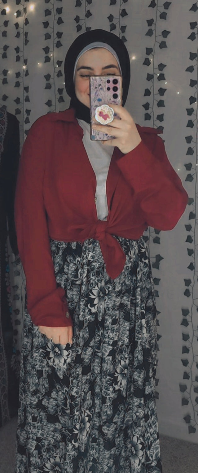Floral skirt set