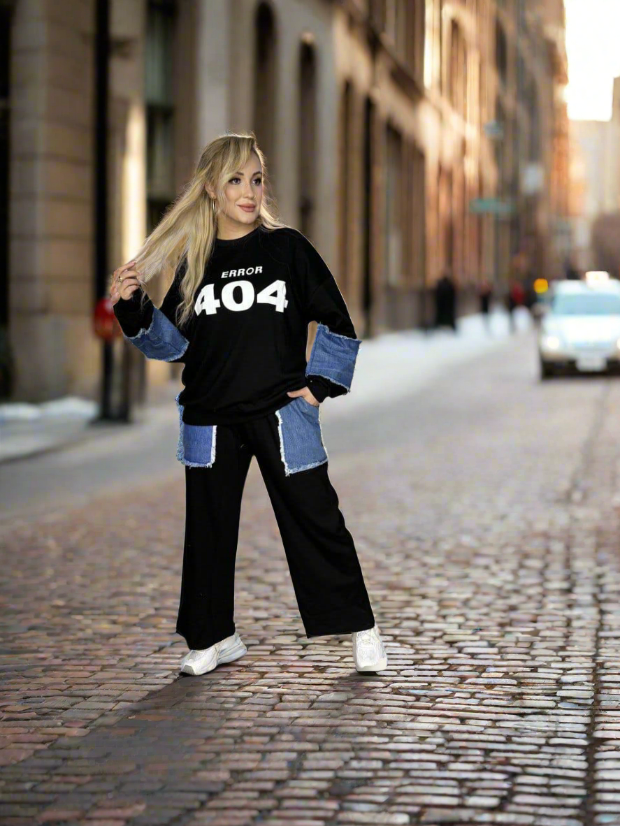 Denim Patch Winter Set