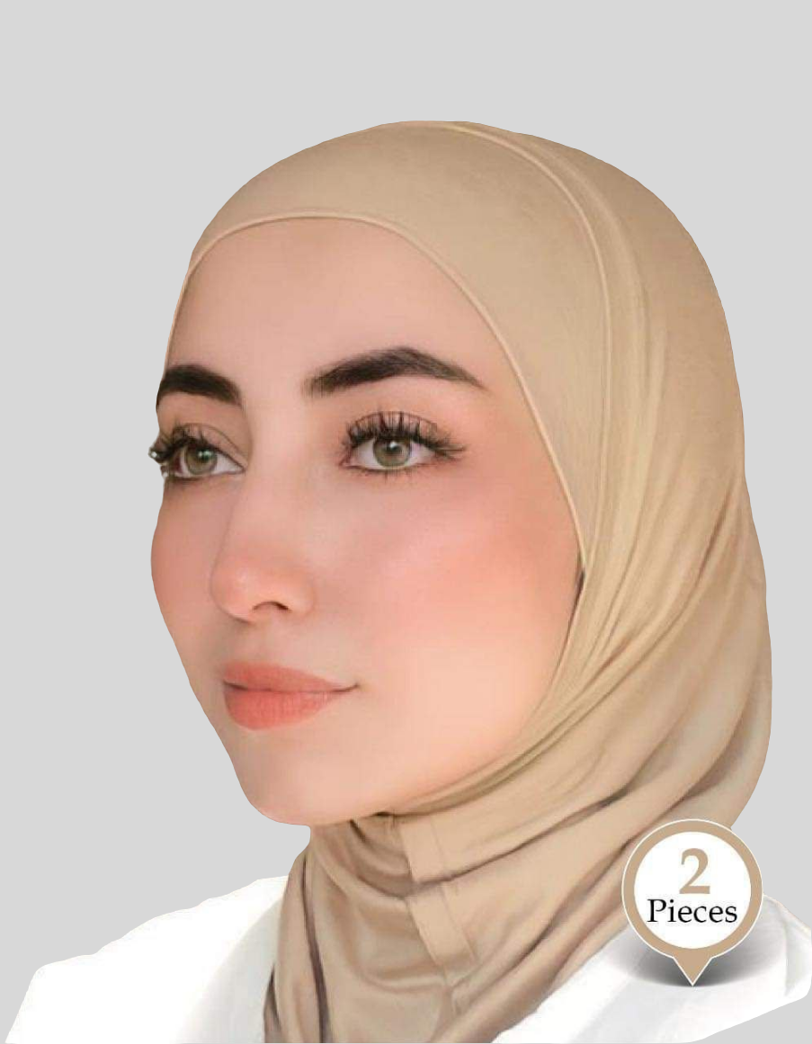 Two Piece Cotton Hijab