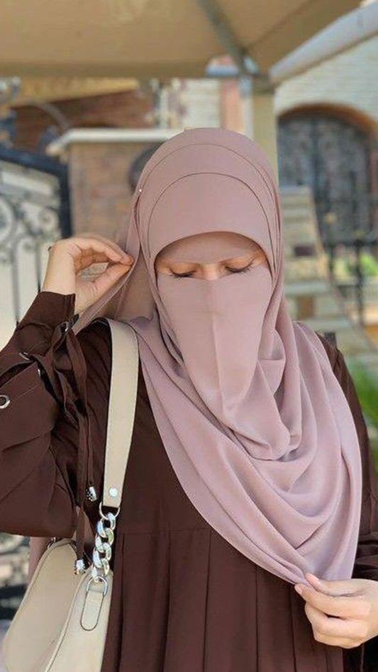 Malaysian 3-Piece Niqab Set – Lightweight & Full Coverage