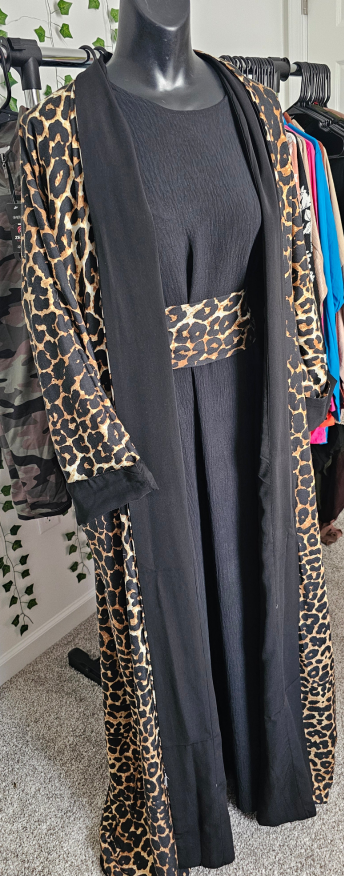 Sahara Wild Elegance 3-Piece Abaya Set