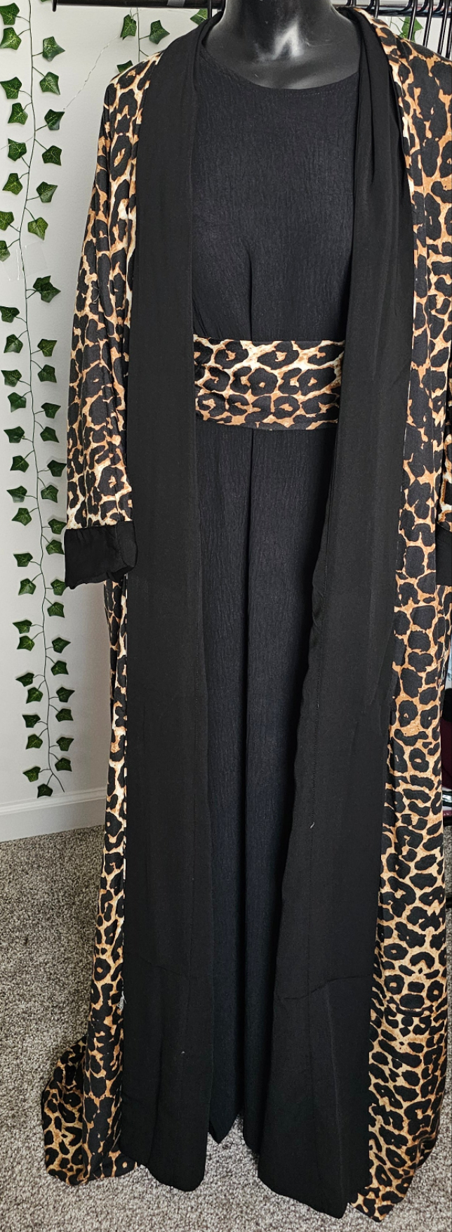Sahara Wild Elegance 3-Piece Abaya Set