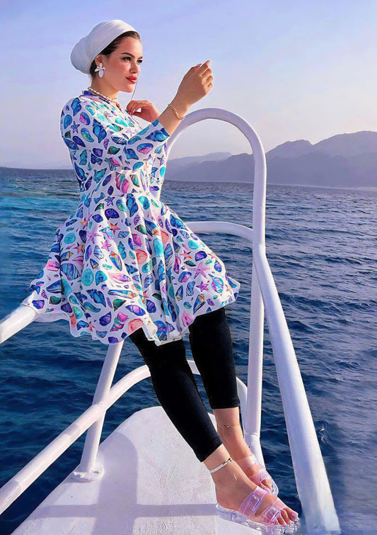 SeaShell Breeze 3-Piece Modest Swim Set