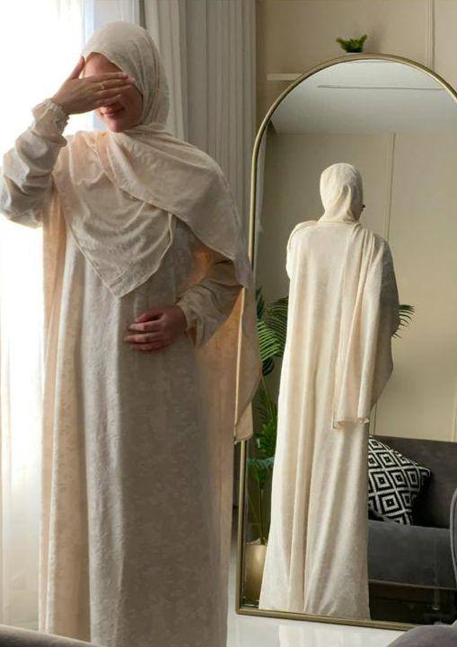 Blossom Comfort Mother & Daughter Modest Prayer Set – Cotton & Lycra