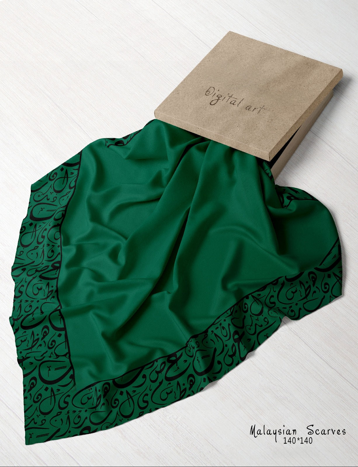 Printed Malaysian Scarf – Crepe Chiffon Fabric