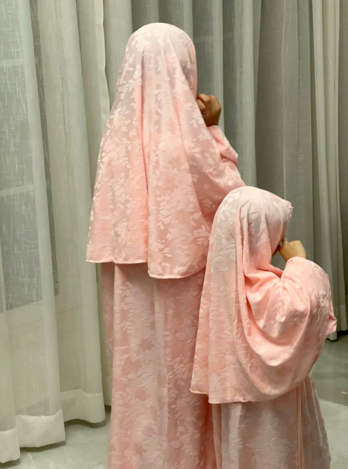Blossom Comfort Mother & Daughter Modest Prayer Set – Cotton & Lycra