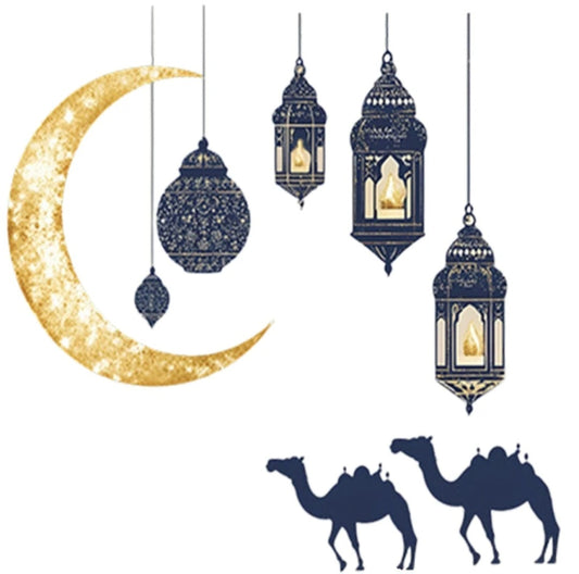 ✨ Ramadan Lantern Wall Sticker – 2 Styles Available ✨