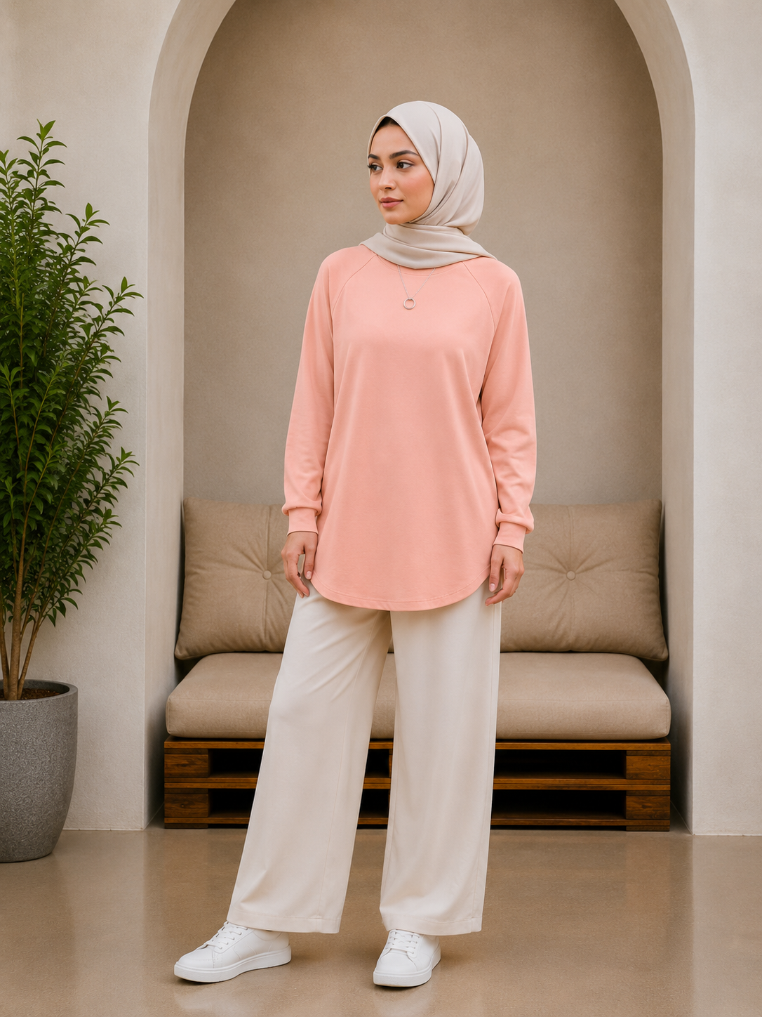 Women's Modest Hijabi Loose-fitting Cotton Tees