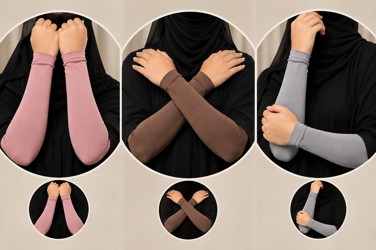 Cotton Arm Sleeves – 95% Cotton, 5% Lycra