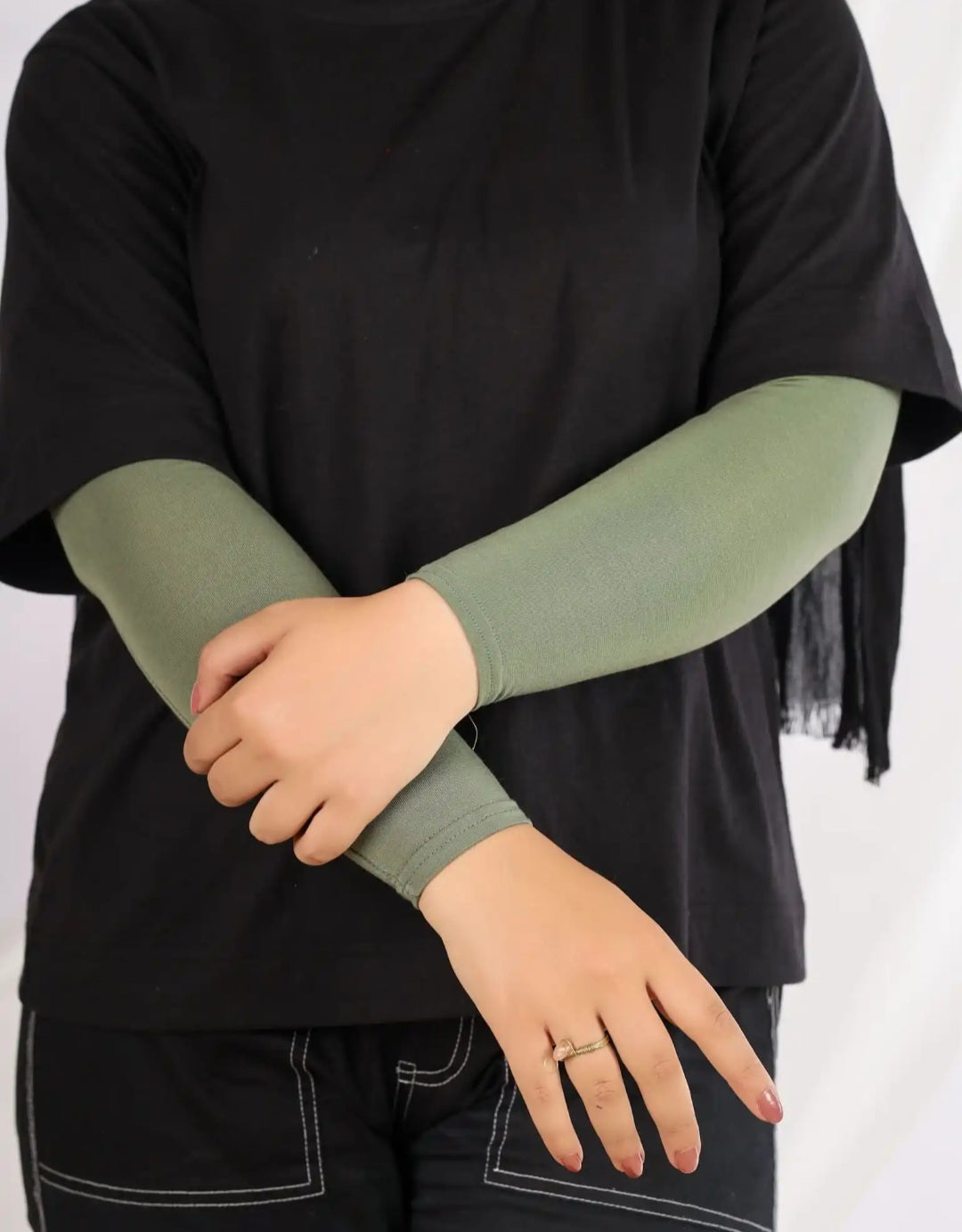 Cotton Arm Sleeves – 95% Cotton, 5% Lycra