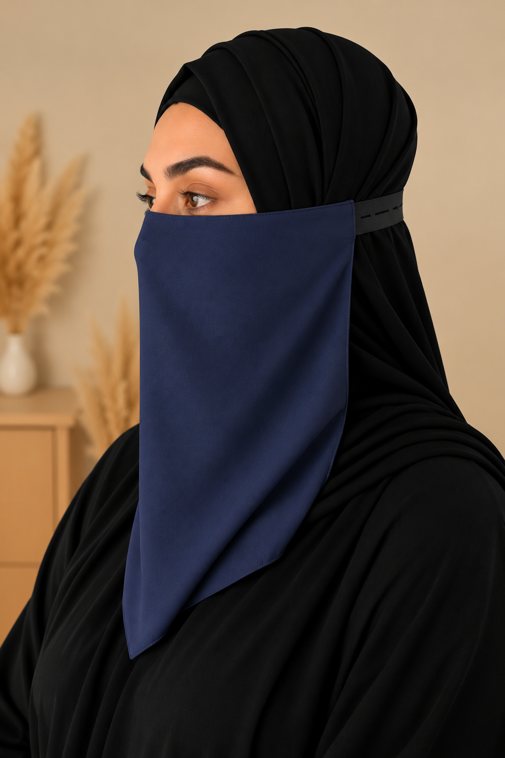 Classic Everyday Niqab – Adjustable Elastic Strap