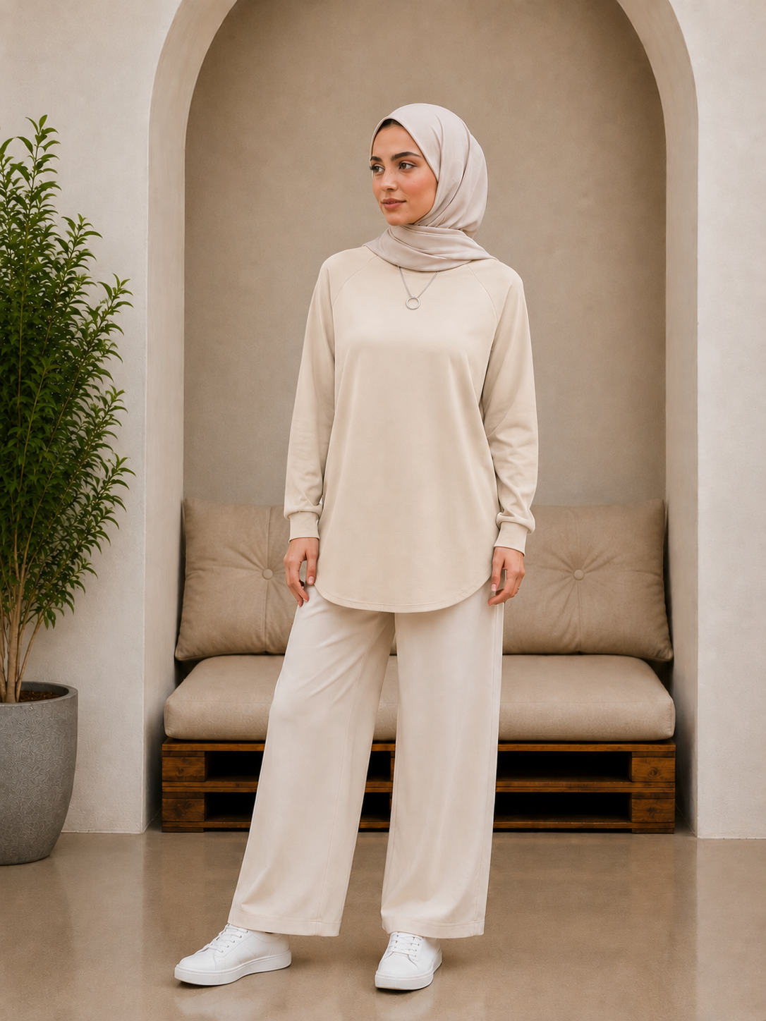 Women's Modest Hijabi Loose-fitting Cotton Tees