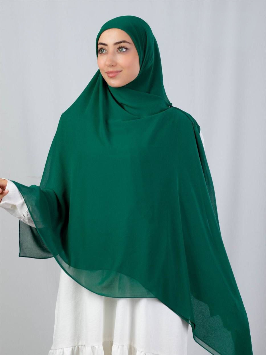 Plain Malaysian Scarf – Crepe Chiffon Fabric