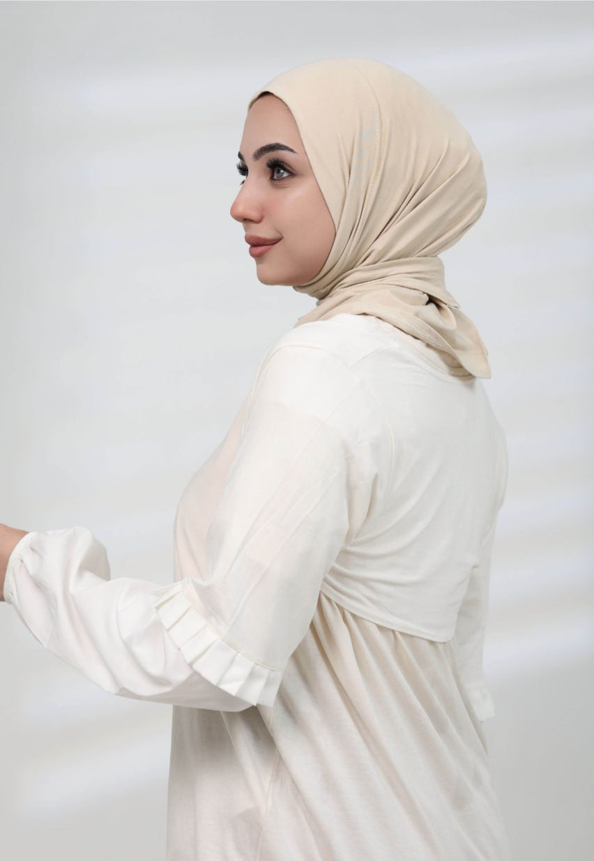 Women Ruffle Sleeve Modest Top