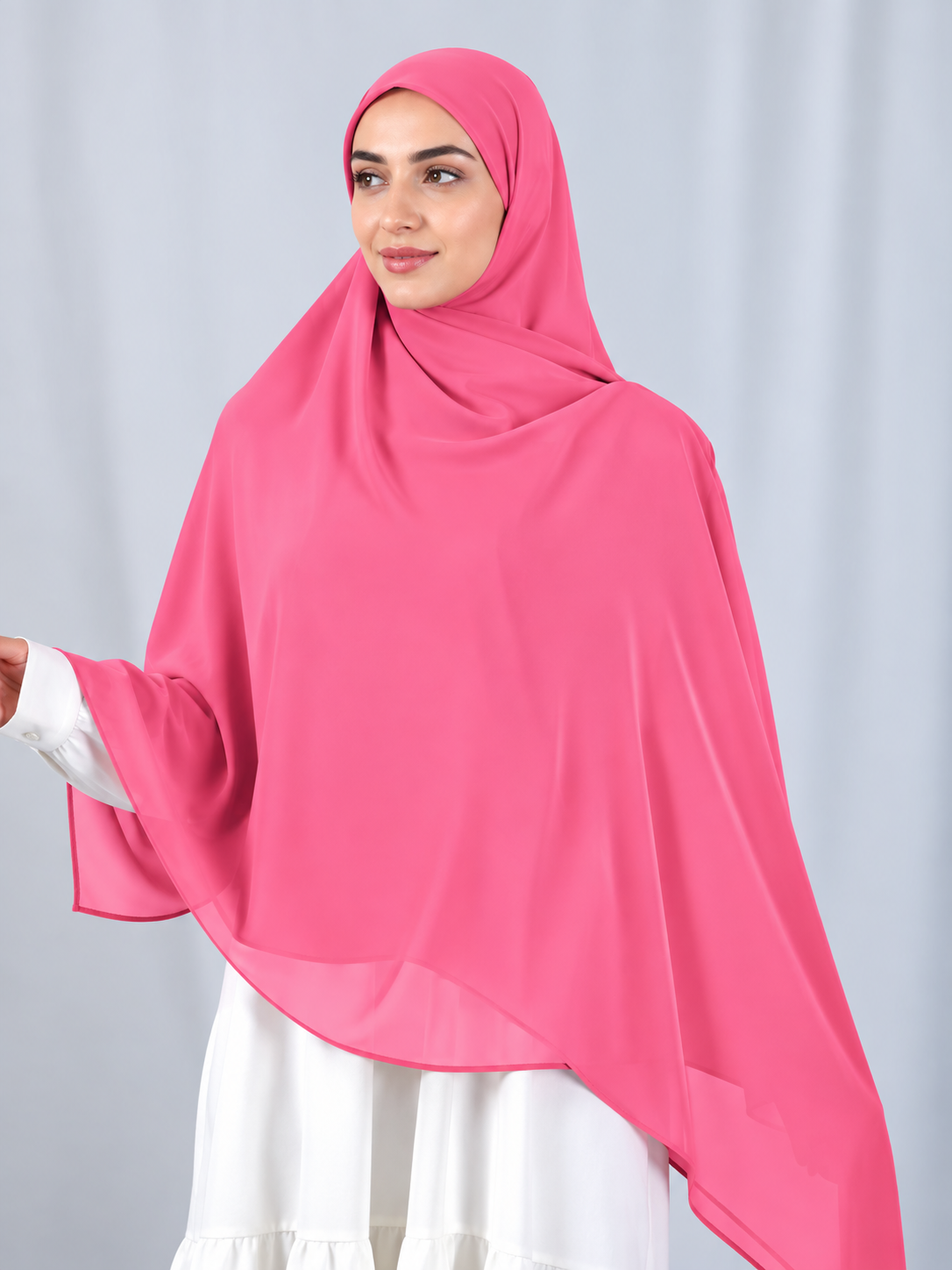 Plain Malaysian Scarf – Crepe Chiffon Fabric