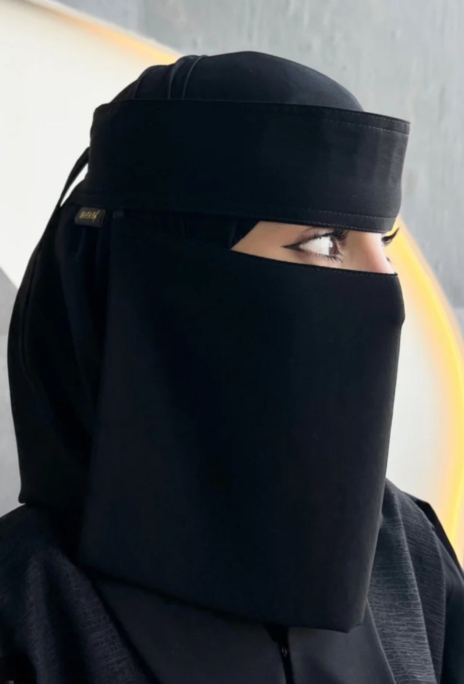 Saudi Chiffon Niqab | Structured Forehead Design | Not See-Through | Short & Long | Muslima Shop