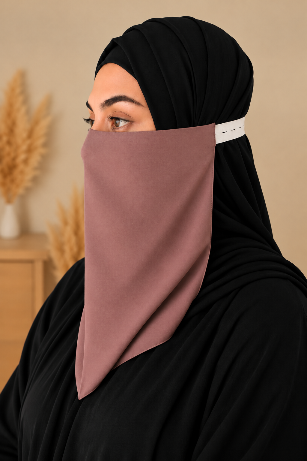Classic Everyday Niqab – Adjustable Elastic Strap