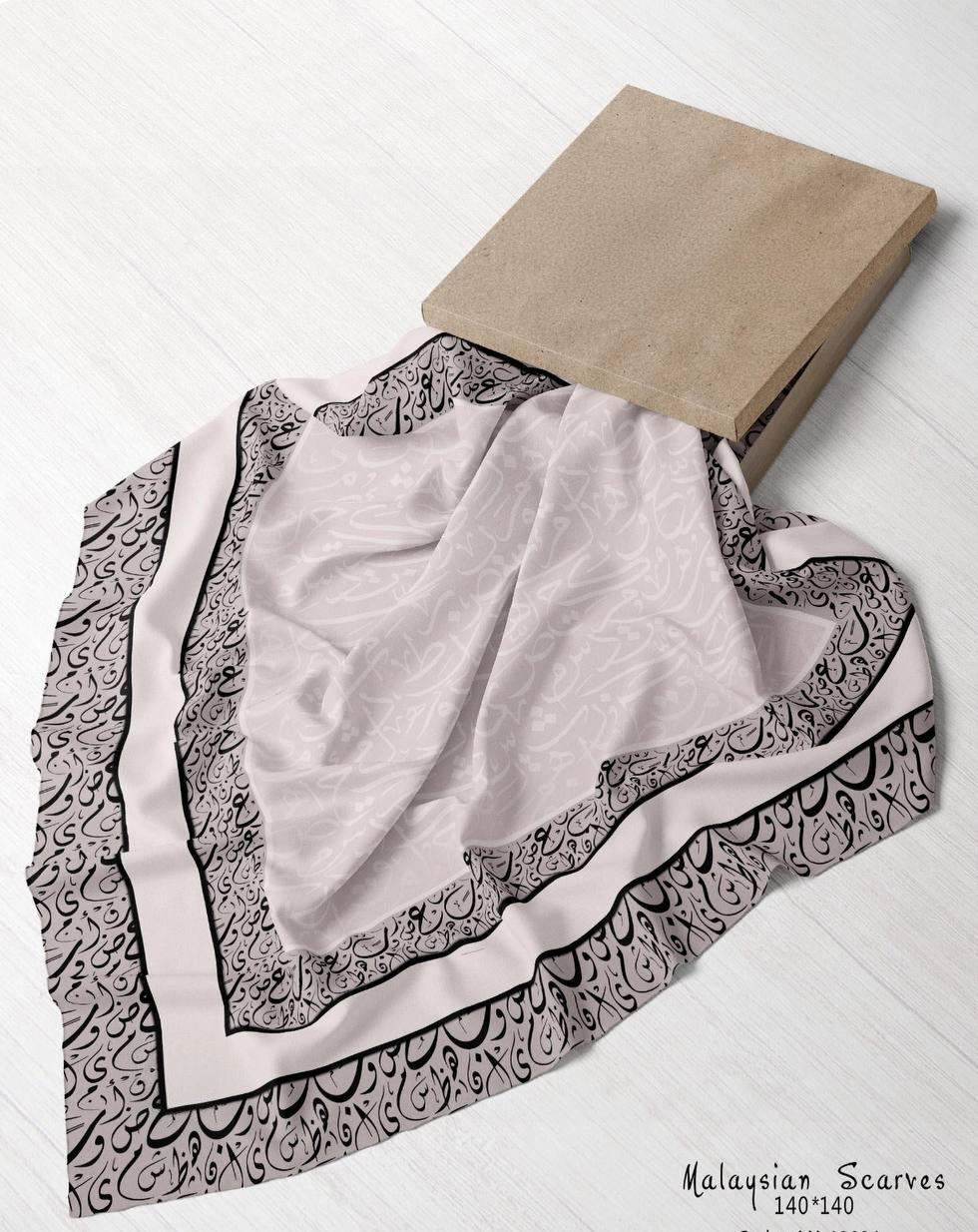 Printed Malaysian Scarf – Crepe Chiffon Fabric
