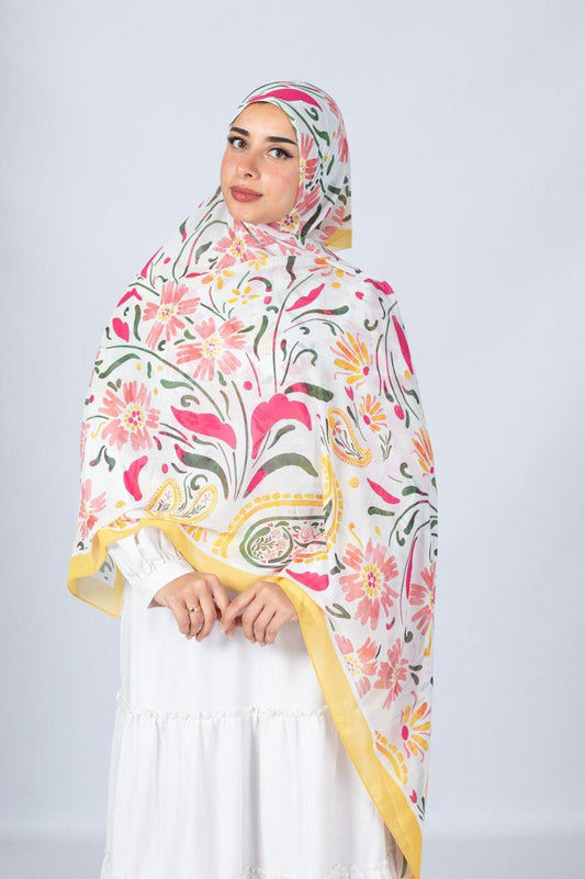 Printed Malaysian Scarf – Crepe Chiffon Fabric