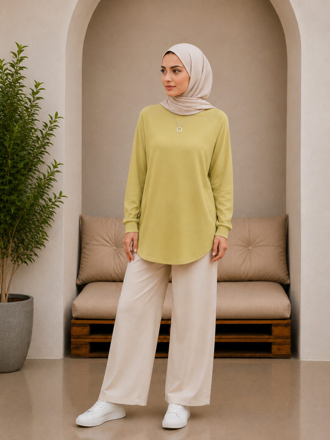 Women's Modest Hijabi Loose-fitting Cotton Tees