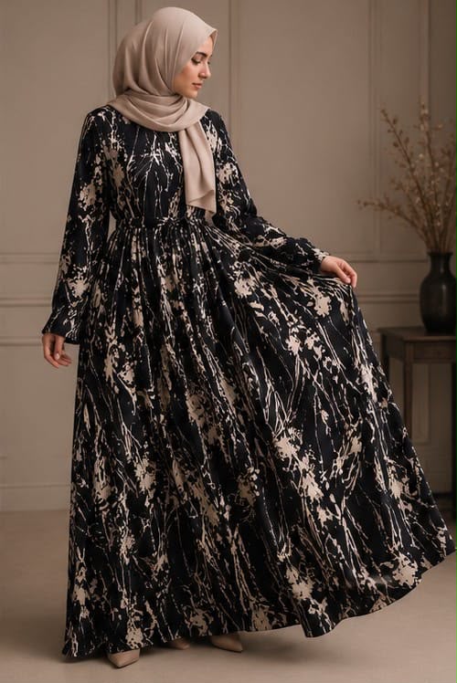 Women's Marble Breeze Tie-Waist Dress