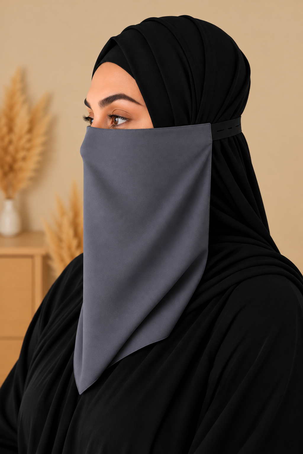 Classic Everyday Niqab – Adjustable Elastic Strap