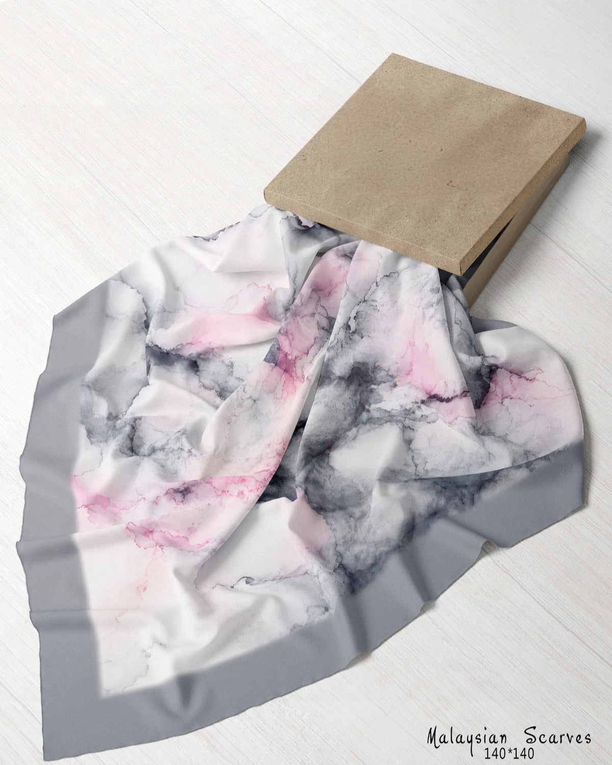 Printed Malaysian Scarf – Crepe Chiffon Fabric