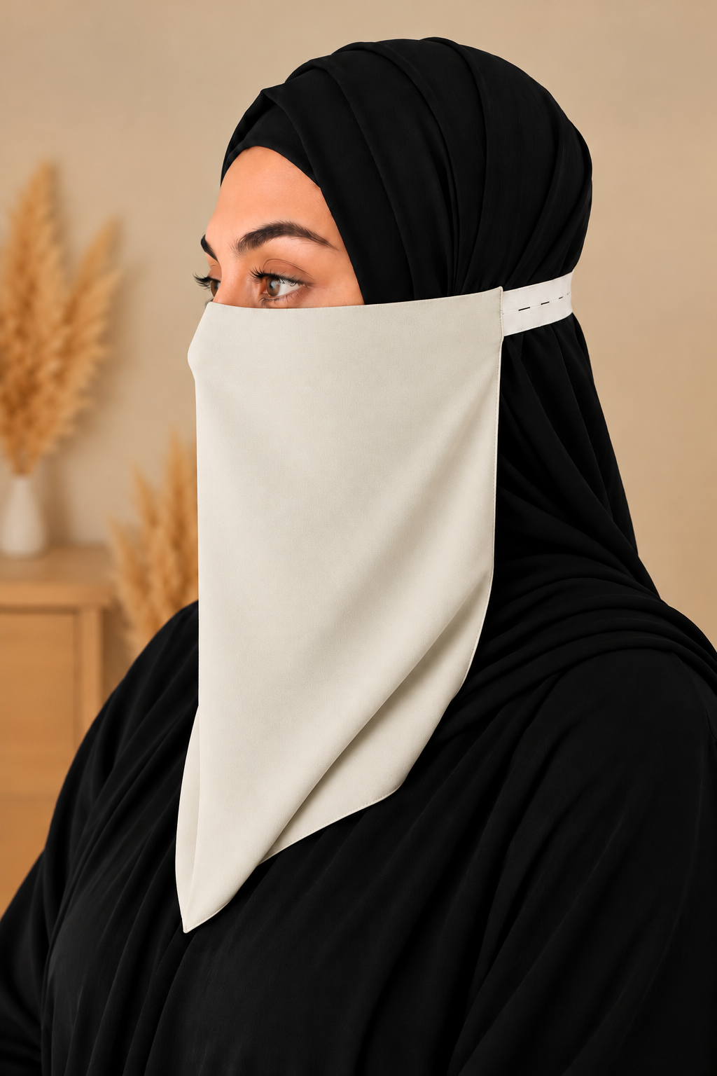 Classic Everyday Niqab – Adjustable Elastic Strap
