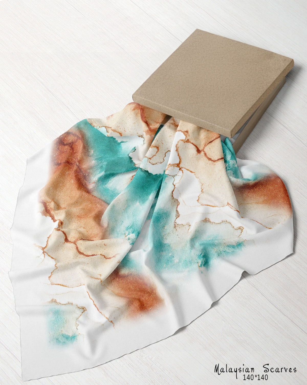 Printed Malaysian Scarf – Crepe Chiffon Fabric