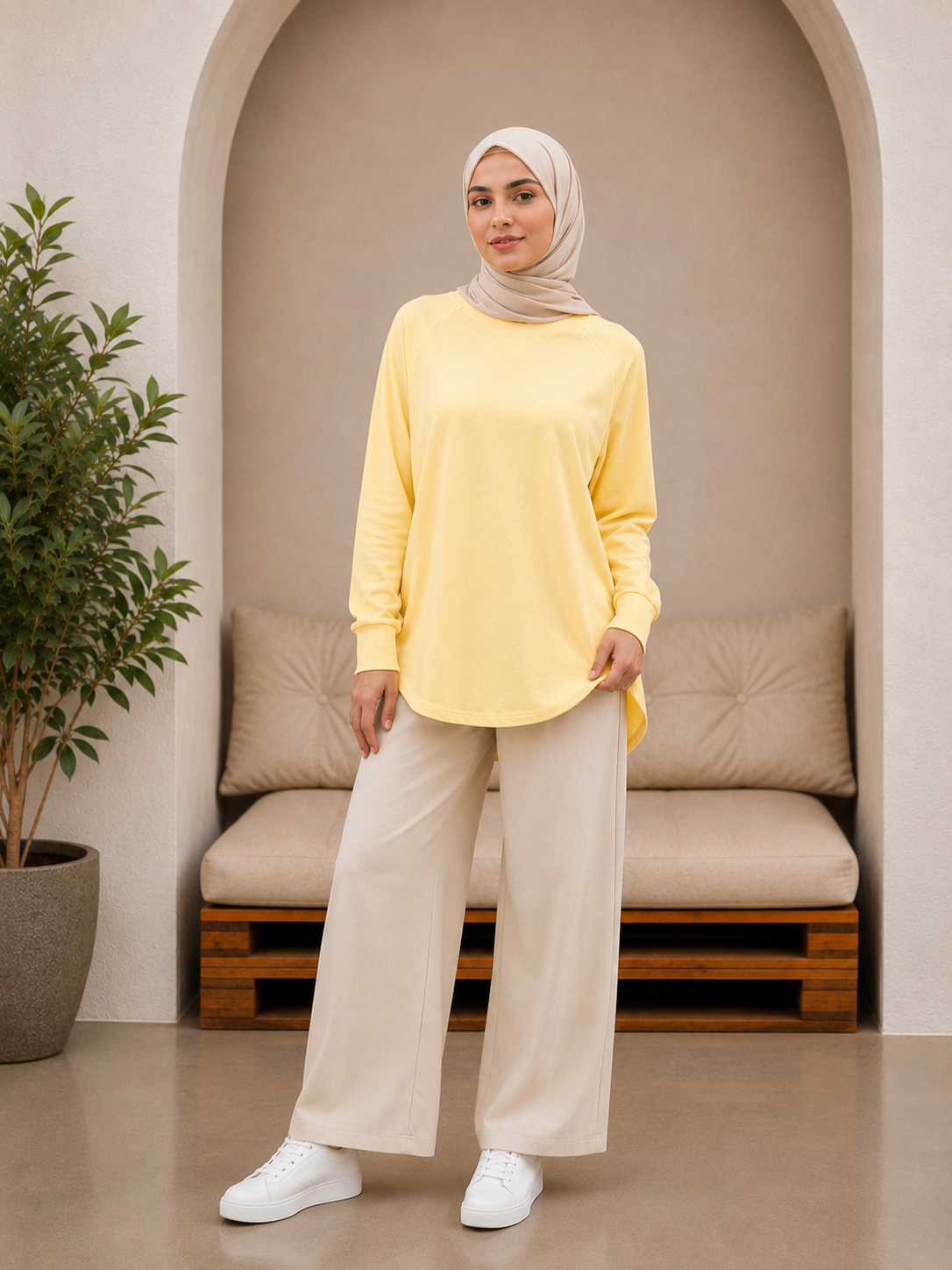 Women's Modest Hijabi Loose-fitting Cotton Tees
